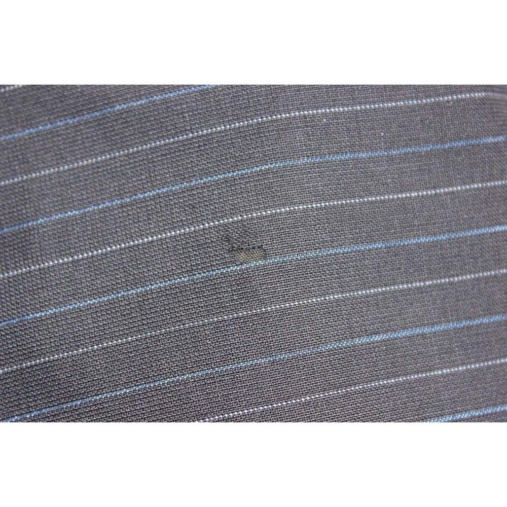 Hugo Boss Black Striped 2 Btn Wool 2 Piece Suit 44R Pleated Front 38" Waist - Picture 9 of 12